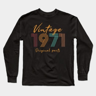 Vintage 1971 Birthday gift Long Sleeve T-Shirt